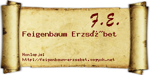 Feigenbaum Erzsébet névjegykártya
